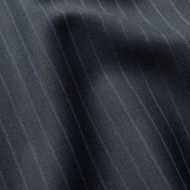 ウール50%ブレンド ネイビーストライプ