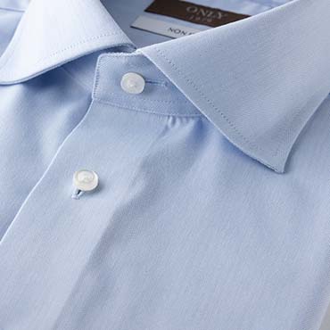 【入荷待ち】綿100%ノンアイロン / セミワイドスプレッド