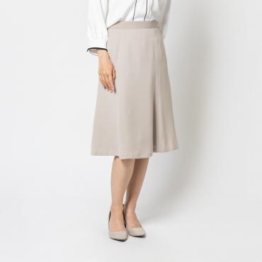 マーメイドストレッチスカート ベージュ無地