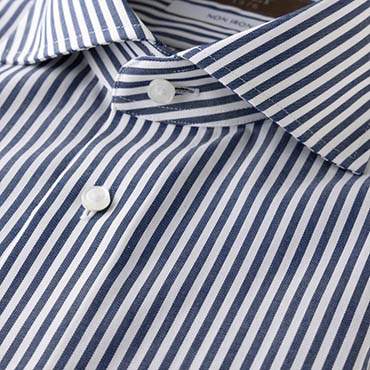 【入荷待ち】綿100%ノンアイロン / ワイドスプレッド ストライプ