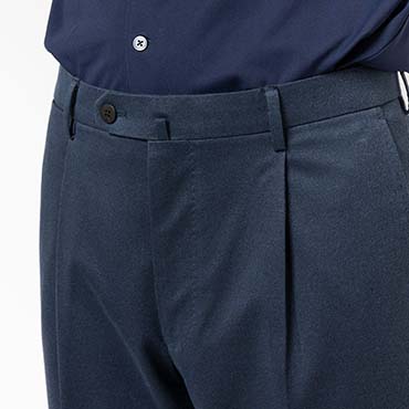 NEWハイライトジャージー  ワンタックパンツ ネイビー