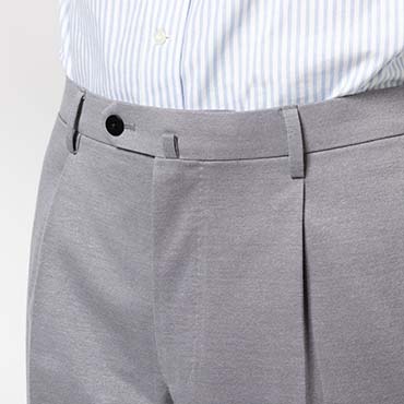 【入荷待ち】NEWハイライトジャージー ワンタックパンツ グレー