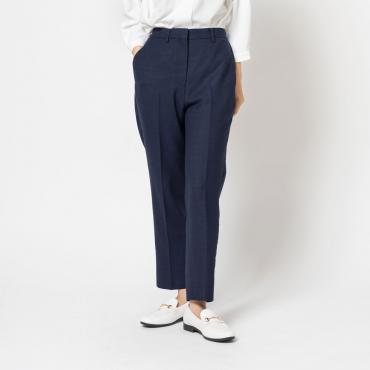 トラベラー / ノータッククロップドパンツ ネイビー無地