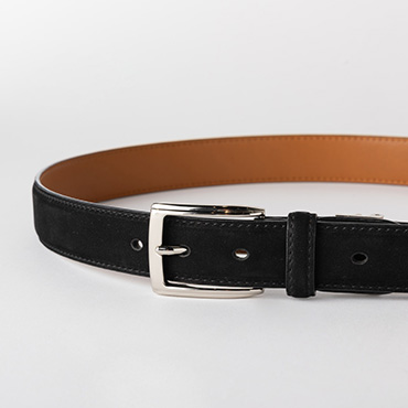 ヌバックレバーベルト ブラック