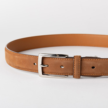 ヌバックレバーベルト キャメル