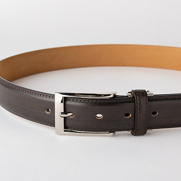 日本製 / 手染めレザーベルト ブラウン