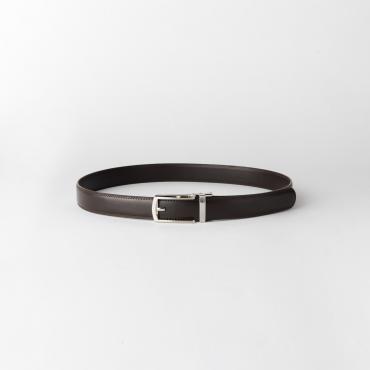 スライドロックレザーベルト ブラウン