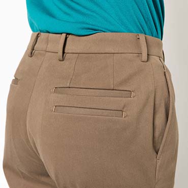 オンリーグリーン / コットン混ジャージーパンツ ベージュ