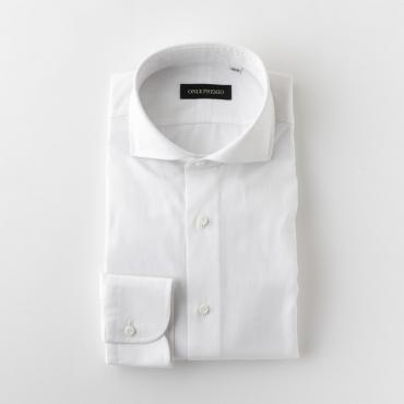 【120番手双糸】WHITE コットン100%ブロードシャツ