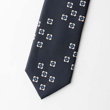 グレーモチーフタイ