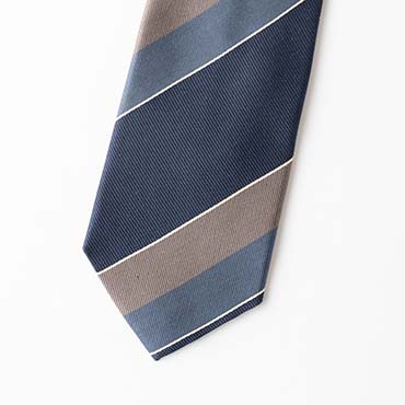 ネイビーレジメンタルストライプタイ