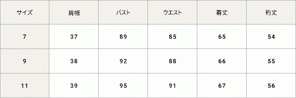 アイテムサイズ画像