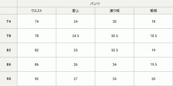 アイテムサイズ画像