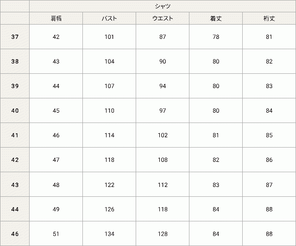 アイテムサイズ画像