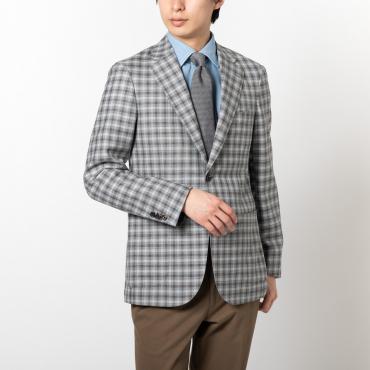 伊カノニコ社 ウールシルクリネン ライトグレー