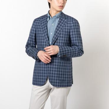 伊カノニコ社 ウールシルクリネン ネイビー