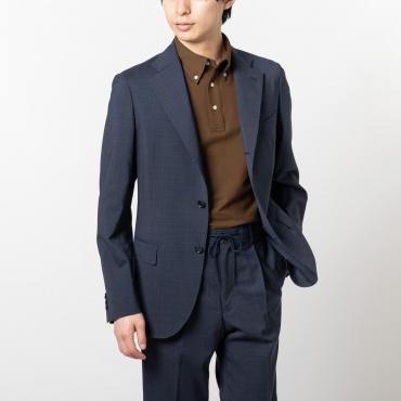 伊マルゾット社 モノストレッチ セットアップジャケット ネイビー