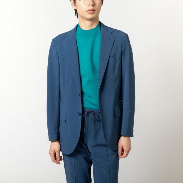 オンリーグリーン / セットアップジャケット ブルーへリンボン