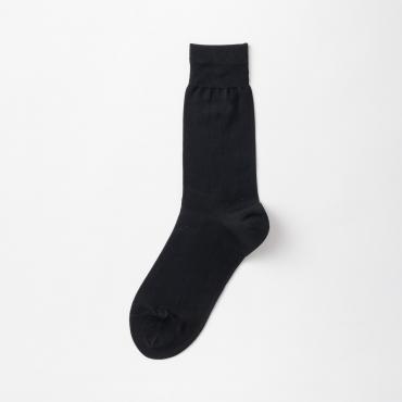 ドレスソックス 無地 ブラック