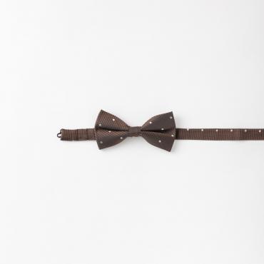 蝶ネクタイ ブラウン ドット