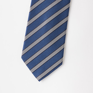 ネイビーレジメンタルストライプタイ