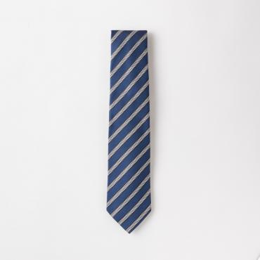 ネイビーレジメンタルストライプタイ