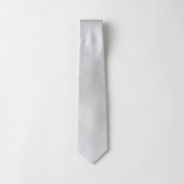 【礼装対応】ライトグレードットモチーフタイ