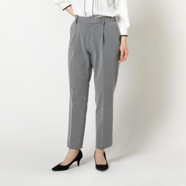 ハイマルチジャージークロップドパンツ グレー