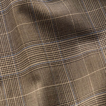 オリベイラ社 クロップドパンツ ブラウン チェック