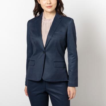 トラベラージャージー / ジャケット ネイビー チェック