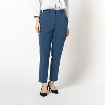 オンリーグリーン / ノータックパンツ ブルー ヘリンボーン