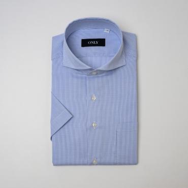 【半袖】COOL MAX EASY CARE カッタウェイ スナップボタン付き　