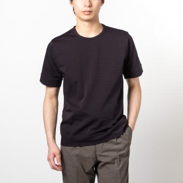 セットアップTシャツ マイクロボーダー ネイビー