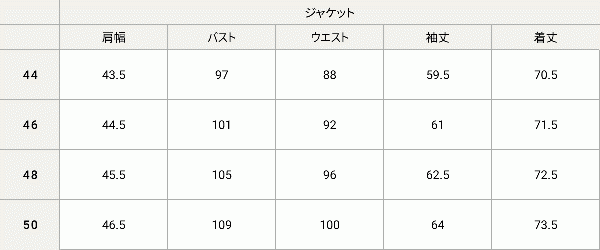 アイテムサイズ画像