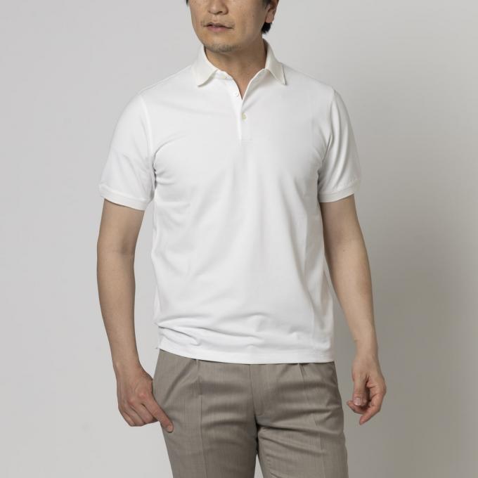 ICE COTTON POLO / ホワイト
