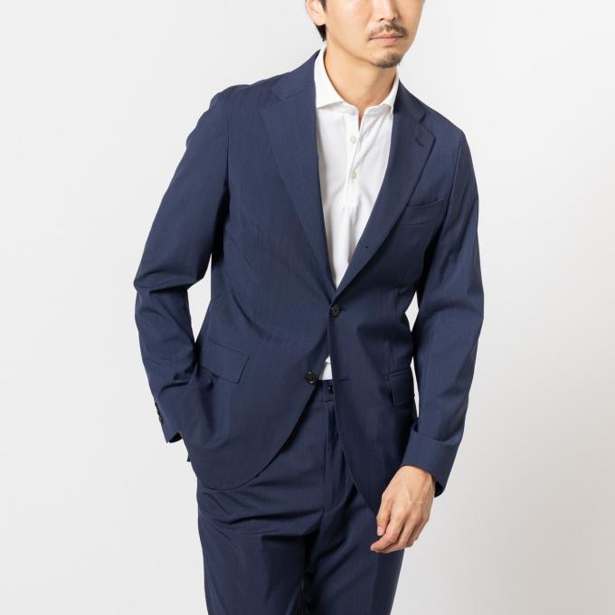 ウールナイロンセットアップジャケット ネイビー