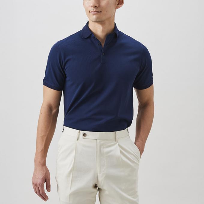 ICE COTTON POLO / ネイビー