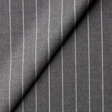 【秋冬】英ジョンフォスター Extrafine Merino Wool バンカーストライプ グレー