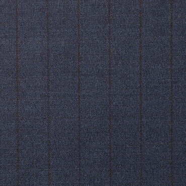 【通年】伊カノニコ SUPER110's ストライプ ブルー