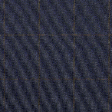 【秋冬】伊カノニコ SUPER120's　ウィンドウペン ネイビー