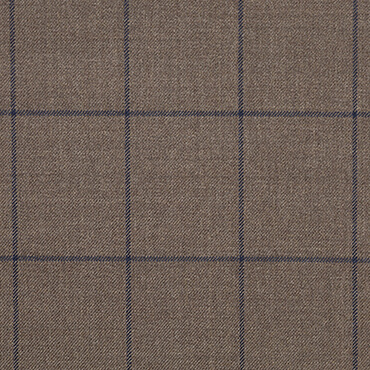 【秋冬】伊カノニコ SUPER120's　ウィンドウペン ブラウン