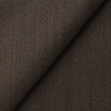 【秋冬】伊カノニコ スーパー120’s ブラウンストライプ