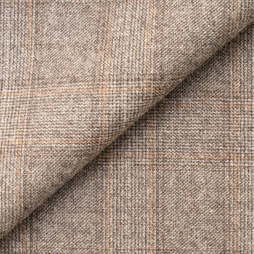 【秋冬】伊レダ スーパー110's フランネル ブラウン チェック