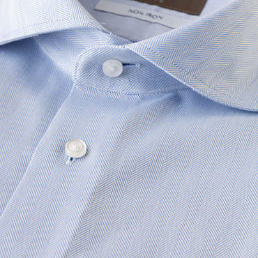 綿100%ノンアイロン / ワイドスプレッド