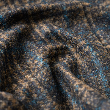 伊ローマ社 起毛ジャージージャケット　ブラウンチェック