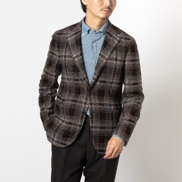 伊ローマ社 ウールジャージージャケット ブラウン