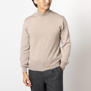 【入荷待ち】イタリア製 / モックネックニット ベージュ