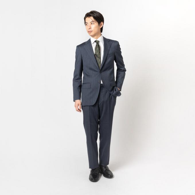 メリノウール100% ブルーストライプ | ONLY ONLINE STORE