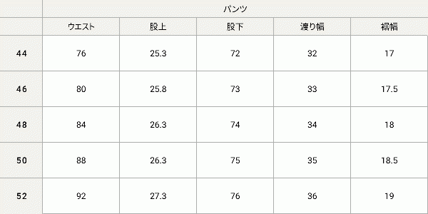 アイテムサイズ画像