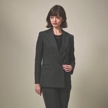 【入荷待ち】オリベイラ社 ダブルブレストジャケット グリーン無地